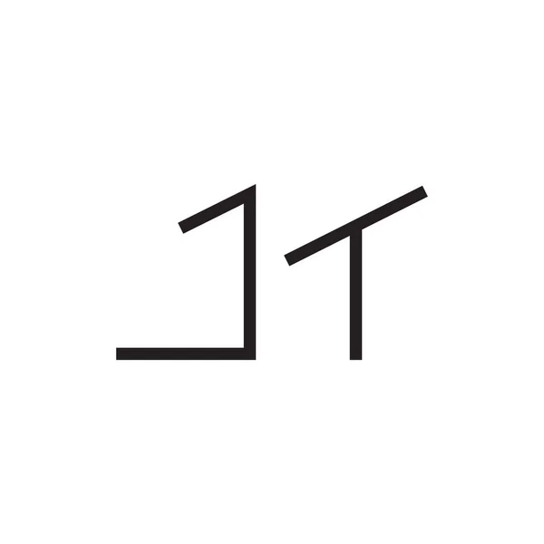 最初の文字ベクトルのロゴアイコン — ストックベクタ