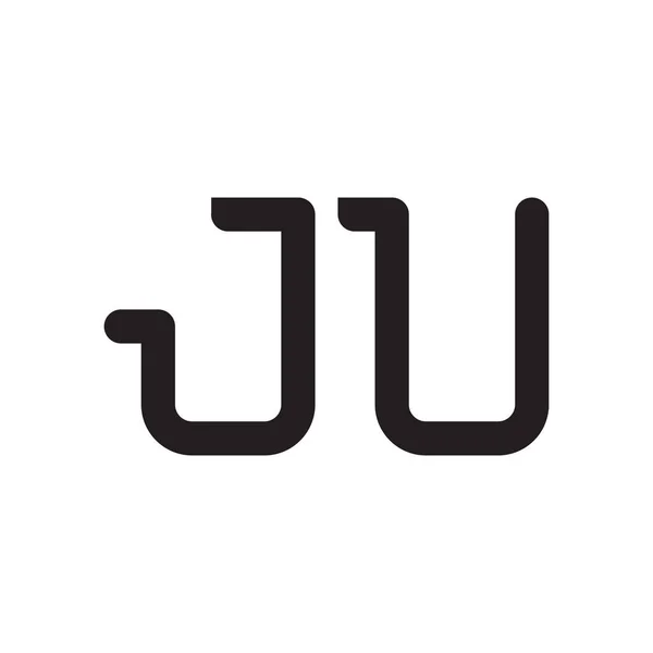 Ju初始字母向量图标 — 图库矢量图片