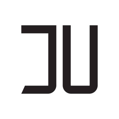 Sadece ilk harf vektör logo simgesi