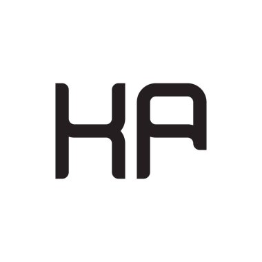 kp ilk harf vektör logo simgesi