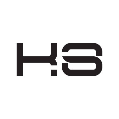 İlk harf vektör logo simgesini açar