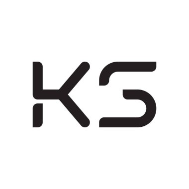 İlk harf vektör logo simgesini açar