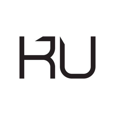 ku ilk harf vektör logo simgesi
