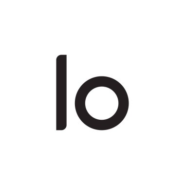 lo ilk harf vektör logo simgesi