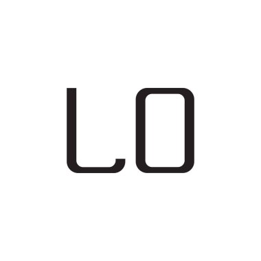 lo ilk harf vektör logo simgesi