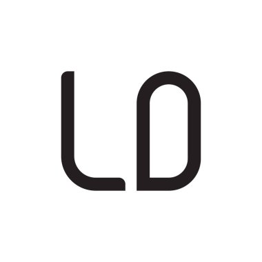 lo ilk harf vektör logo simgesi