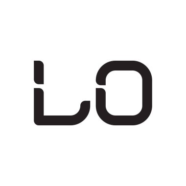 lo ilk harf vektör logo simgesi