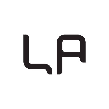 İlk harf vektör logosu simgesi