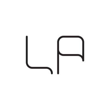 İlk harf vektör logosu simgesi