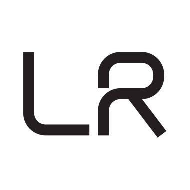 İlk harf vektör logosu simgesi