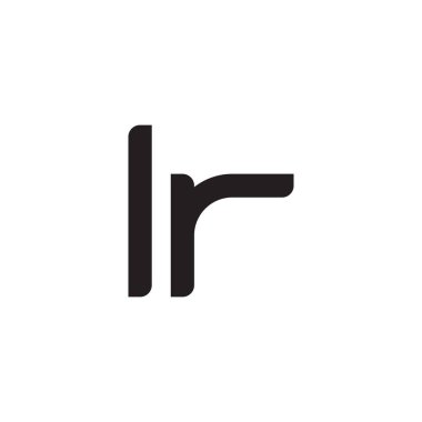 İlk harf vektör logosu simgesi