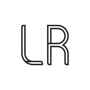 İlk harf vektör logosu simgesi