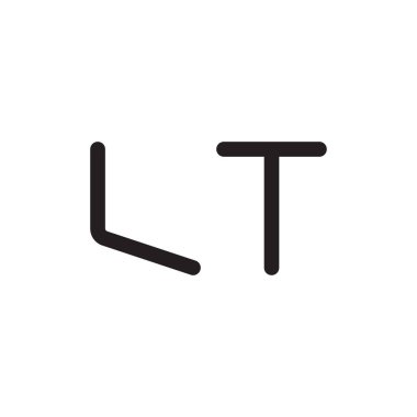 İlk harf vektör logosu simgesi