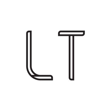 İlk harf vektör logosu simgesi