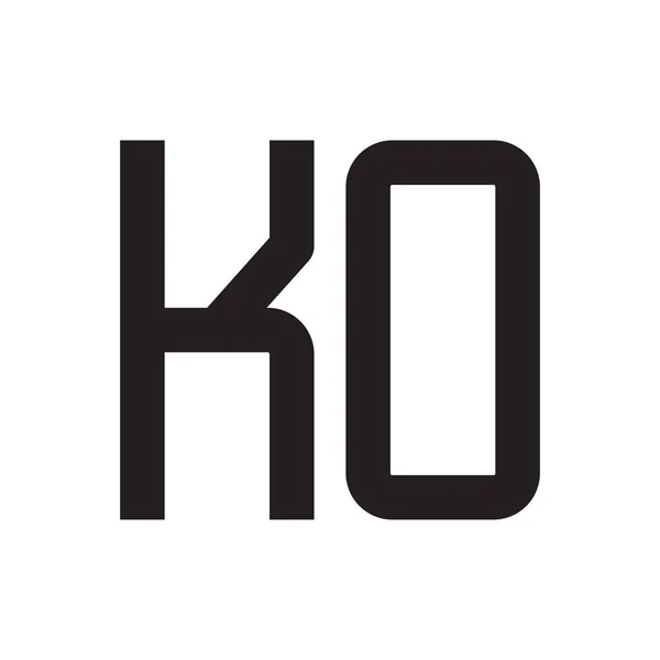 Huruf Awal Ikon Logo Vektor - Stok Vektor