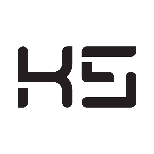 Ks頭文字のベクターロゴアイコン — ストックベクタ