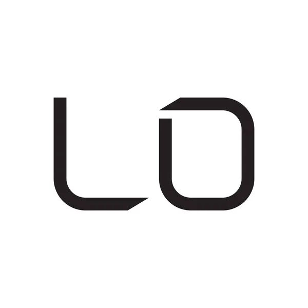 Ícone Logotipo Vetor Letra Inicial — Vetor de Stock