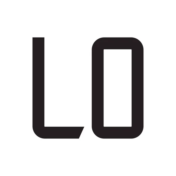 Literă Inițială Vector Logo Icon — Vector de stoc