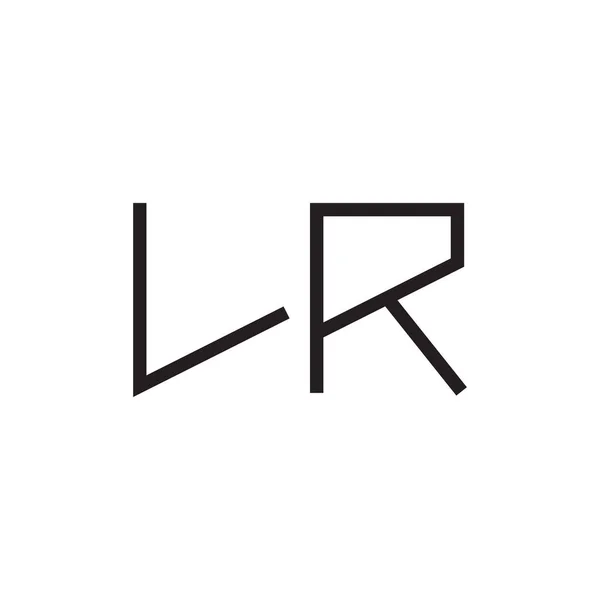 Lr初始字母向量标志图标 — 图库矢量图片