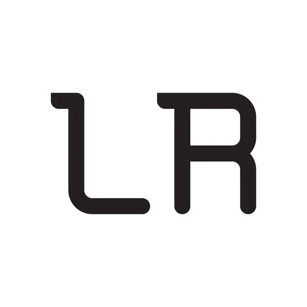 Lr初始字母向量标志图标 — 图库矢量图片