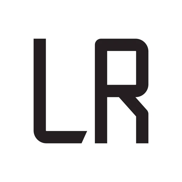 Lr初始字母向量标志图标 — 图库矢量图片