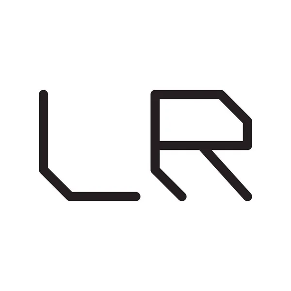 Lr初始字母向量标志图标 — 图库矢量图片