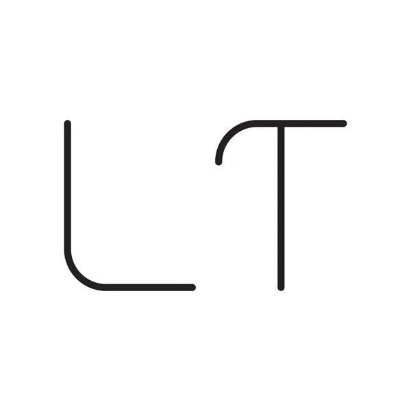 Icône Logo Vectoriel Lettre Initiale — Image vectorielle