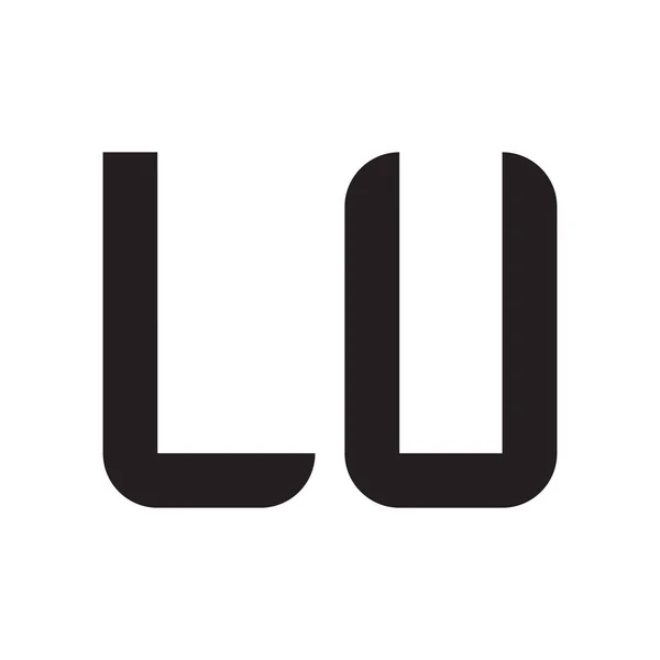 Literă Inițială Vector Logo Icon — Vector de stoc