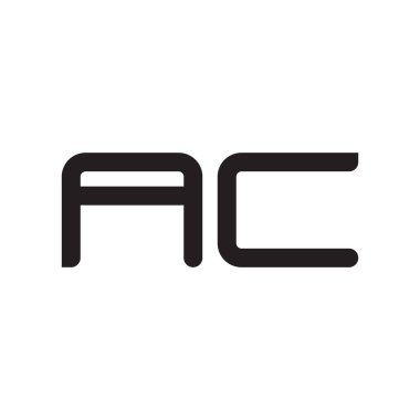 ac ilk harf vektör logo simgesi