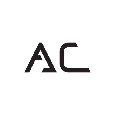 ac ilk harf vektör logo simgesi