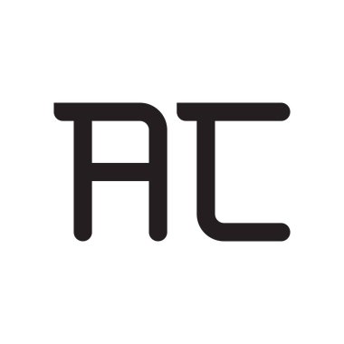 ac ilk harf vektör logo simgesi