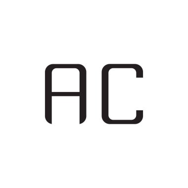 ac ilk harf vektör logo simgesi