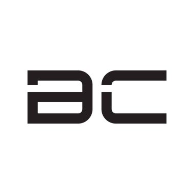 bc ilk harf vektör logo simgesi