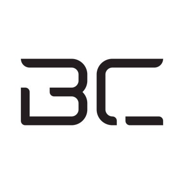 bc ilk harf vektör logo simgesi