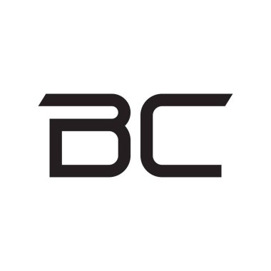 bc ilk harf vektör logo simgesi