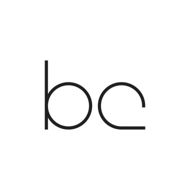 bc ilk harf vektör logo simgesi