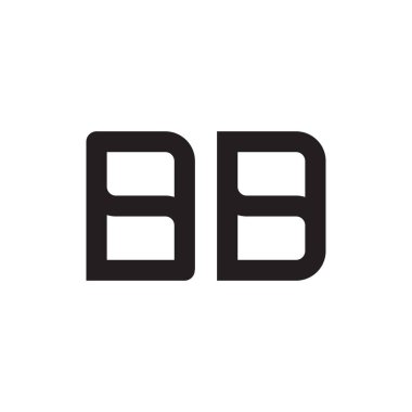 bd ilk harf vektör logo simgesi