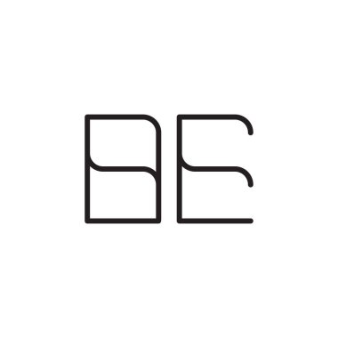 ilk harf vektör logo simgesi