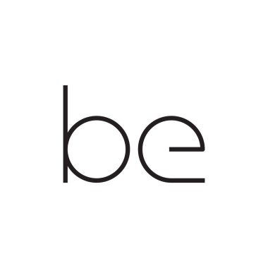 ilk harf vektör logo simgesi