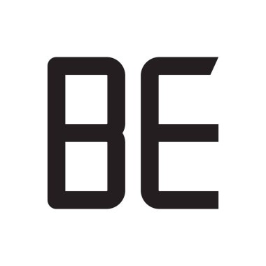 ilk harf vektör logo simgesi