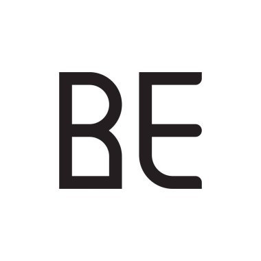 ilk harf vektör logo simgesi