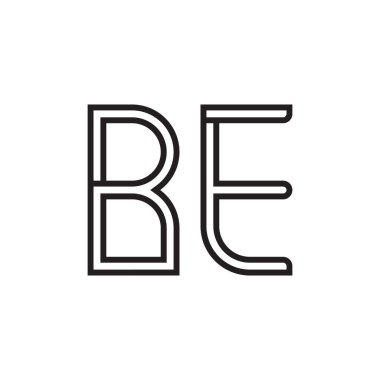 ilk harf vektör logo simgesi