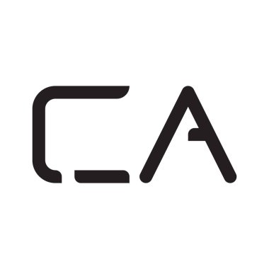 ca ilk harf vektör logo simgesi