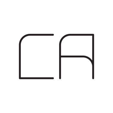ca ilk harf vektör logo simgesi
