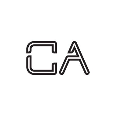 ca ilk harf vektör logo simgesi