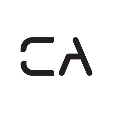 ca ilk harf vektör logo simgesi