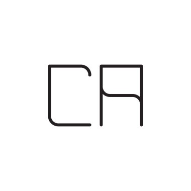 ca ilk harf vektör logo simgesi