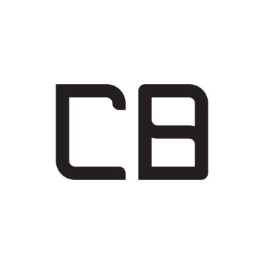 cb ilk harf vektör logo simgesi