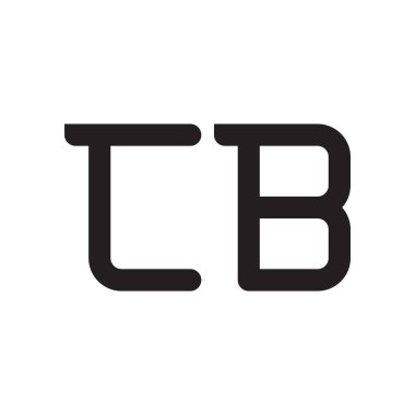 cb ilk harf vektör logo simgesi