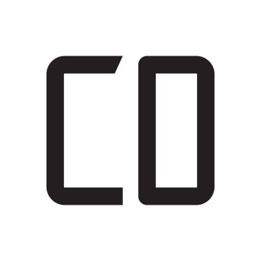 cd ilk harf vektör logosu simgesi